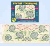1950s Vintage Vogart Textilprint 47 Hydrangea Uncut Floral No Sew Transfer