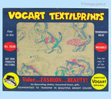 1950s Comic Kitten Tea Towel Vogart Textilprint 473 Uncut Color Hot Iron Transfer