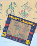 1950s Comic Kitten Tea Towel Vogart Textilprint 473 Uncut Color Hot Iron Transfer