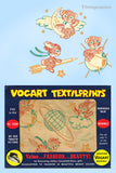 1950s Space Animals Tea Towel Vogart Textilprint 474 Uncut Color Hot Iron Transfer