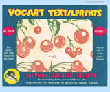 1950s Cherries Tea Towel Vogart Textilprint 462 Uncut Color Hot Iron Transfer