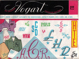 1950s Original Vintage Vogart Embroidery Transfer 122 Uncut Monogram Alphabet