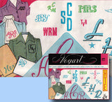 1950s Original Vintage Vogart Embroidery Transfer 122 Uncut Monogram Alphabet
