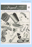 1940s Vogart Embroidery Transfer Snood Shoes And More w Crochet ORIGINAL