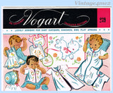 1940s Vintage Vogart Embroidery Transfer 239 Sweet Uncut Baby Layette Trims & Bibs