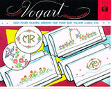 Vogart 650: 1950s Uncut Easy Bird Arbor Floral Pillowcase Embroidery Transfer