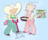 1960s Vintage Vogart Embroidery Transfer 705 Uncut On the Farm Motifs for Kids