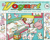 1960s Vintage Vogart Embroidery Transfer 705 Uncut On the Farm Motifs for Kids