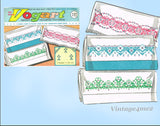 1960s Vintage Vogart Embroidery Transfer 712 Uncut Cross Stitch Pillowcase Motif