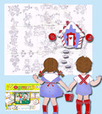 1960s Vintage Vogart Embroidery Transfer 718 Uncut Hansel & Gretel Fairytale Motifs