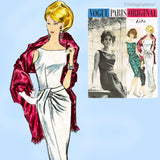 Vogue Paris Original: 1960s Designer Patou Misses Dress 32B Vintage Sewing Pattern