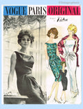 Vogue Paris Original: 1960s Designer Patou Misses Dress 32B Vintage Sewing Pattern