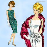 Vogue Paris Original: 1960s Designer Patou Misses Dress 32B Vintage Sewing Pattern