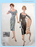 Vogue Couturier 188: 1950s Misses Designer Cocktail Dress 40B Vintage Sewing Pattern