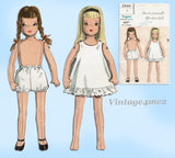 1950s Vintage Vogue Sewing Pattern 2886 Cute Toddler Sized Large Cloth Doll