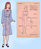 1930s Vintage Vogue Sewing Pattern 3276 Cute Little Girls Dress Size 10