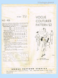 Vogue Couturier 406: 1940s Uncut Afternoon Dress Sz 34 B Vintage Sewing Pattern