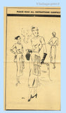 Vogue Couturier 406: 1940s Uncut Afternoon Dress Sz 34 B Vintage Sewing Pattern