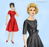 Vogue 5418: 1960s Fun and Flirty Misses Party Dress 32B Vintage Sewing Pattern