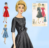 Vogue 5418: 1960s Fun and Flirty Misses Party Dress 32B Vintage Sewing Pattern