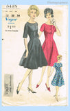Vogue 5418: 1960s Fun and Flirty Misses Party Dress 32B Vintage Sewing Pattern