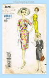 Vogue Special Design 5876: 1960s Uncut Misses Dress Sz 36 B Vintage Sewing Pattern