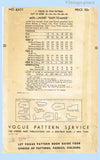 Vogue Pattern 6433 Envelope Back