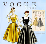 1950s Vintage Vogue Sewing Pattern 8394 Uncut Misses Cocktail Dress Size 38 Bust