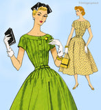 Vogue 9040: 1950s Uncut Womens Day Dress Size 36 Bust Vintage Sewing Pattern
