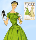 Vogue 9040: 1950s Uncut Womens Day Dress Size 36 Bust Vintage Sewing Pattern