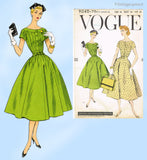 Vogue 9040: 1950s Uncut Womens Day Dress Size 36 Bust Vintage Sewing Pattern