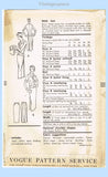 Vogue 9042: 1950s Uncut Women's Slender Street Suit 36B Vintage Sewing Pattern