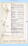 Vogue 9069: 1950s Uncut Women's 2 Piece Dress 36B Vintage Sewing Pattern