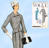 Vogue 9069: 1950s Uncut Women's 2 Piece Dress 36B Vintage Sewing Pattern