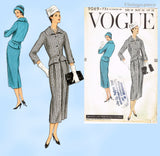 Vogue 9069: 1950s Uncut Women's 2 Piece Dress 36B Vintage Sewing Pattern