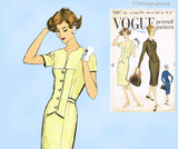 Vogue 9587: 1950s Uncut Womens Slender Dress 36 B Vintage Sewing Pattern