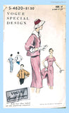 1950s Vintage Vogue Sewing Pattern S-4620 Special Design Afternoon Dress