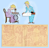 1950s Vintage Workbasket Embroidery Transfer 11 Uncut DOW Victorian Housewife