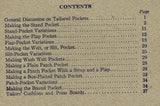 1920s Mary Brooks Picken Woman's Institute Sewing Book 15 Tailored Pockets 1916ed