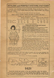 1920s Vintage Mail Order Sewing Pattern 1021 Misses Edwardian Blouse Size 38 B - Vintage4me2