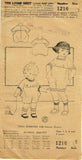 Mail Order 1216: 1920s Adorable Baby Boys Romper Size 1 Vintage Sewing Pattern