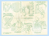 1930s Vintage Mail Order Embroidery Transfer 1296 Uncut X-Stitch Sunbonnet Sue DOW