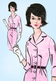 1960s Original Vintage Mail Order Pattern 1422 Uncut Ladies Shirtwaist Dress 34B
