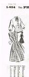 1950s Vintage Mail Order Sewing Pattern 1454 Uncut Misses Princess Dress Sz 32B
