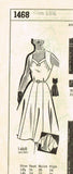 Mail Order 1468: 1950s Misses Sun Dress & Bolero Sz 37 B Vintage Sewing Pattern