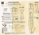 1950s Vintage Mail Order Sewing Pattern 1483 Misses Dress w Wing Sleeves 34 Bust
