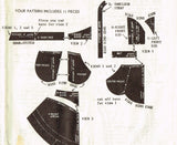 Mail Order 1542: 1950s Cute Misses One Yard Apron Sz 36 B Vintage Sewing Pattern