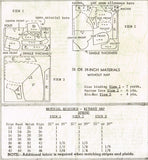 Mail Order 1542: 1950s Cute Misses One Yard Apron Sz 36 B Vintage Sewing Pattern