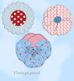 1940s Vintage Mail Order Embroidery Transfer 1565 Uncut Floral Potholder Pattern