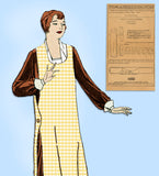 Mail Order 1655: 1920s Charming Misses Full Length Apron Vintage Sewing Pattern